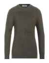 Grifoni Man Sweater Military Green Size 36 Cotton, Polyamide In Green