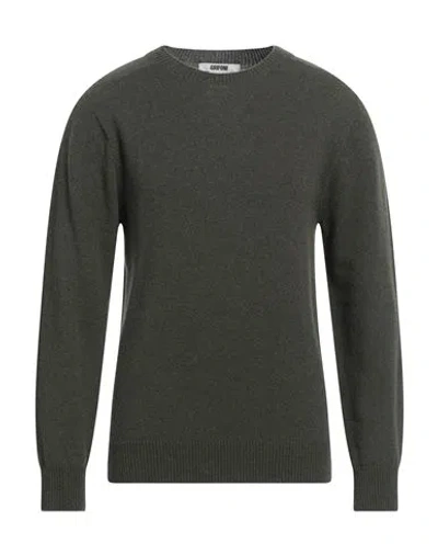 Grifoni Man Sweater Military Green Size 42 Cashmere
