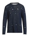Grifoni Man Sweater Navy Size 40 Cotton, Polyamide