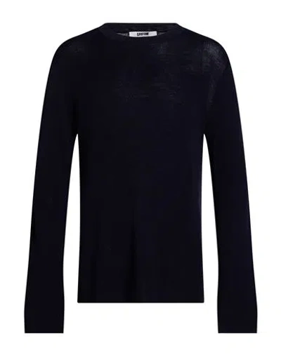 Grifoni Man Sweater Navy Size 46 Virgin Wool In Blue