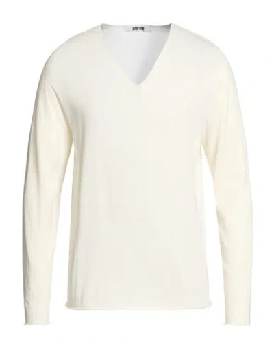Grifoni Man Sweater Off White Size 38 Cotton, Cashmere