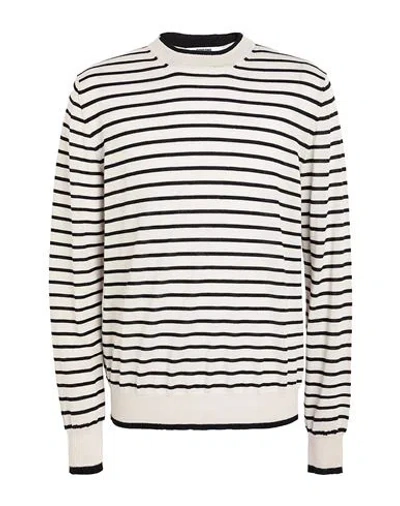 Grifoni Man Sweater Off White Size 42 Virgin Wool