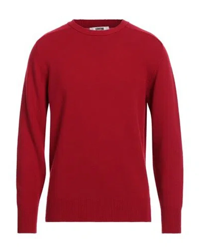 Grifoni Man Sweater Red Size 40 Virgin Wool