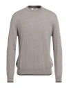 Grifoni Man Sweater Taupe Size 42 Virgin Wool