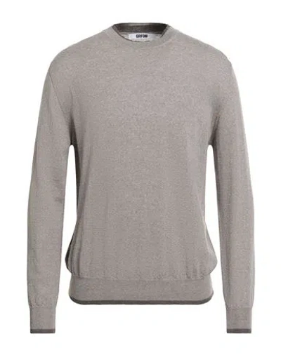 Grifoni Man Sweater Taupe Size 42 Virgin Wool