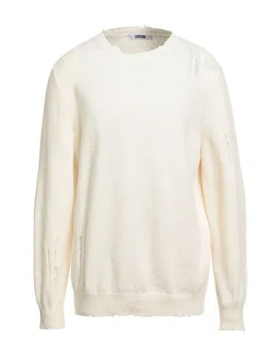 Grifoni Man Sweater White Size 44 Cotton, Polyamide