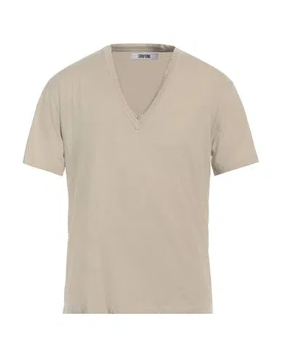Grifoni Man T-shirt Beige Size M Cotton In Neutral