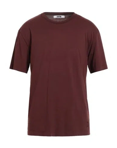 Grifoni Man T-shirt Chocolate Brown Size Xxl Cotton