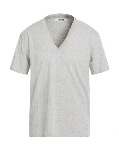Grifoni Man T-shirt Light Grey Size L Cotton In Gray