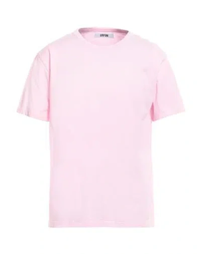 Grifoni Man T-shirt Pink Size M Cotton