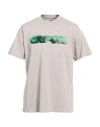 Grifoni Man T-shirt Taupe Size Xl Cotton In Grey