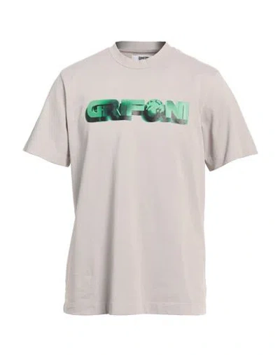 Grifoni Man T-shirt Taupe Size Xl Cotton In Grey