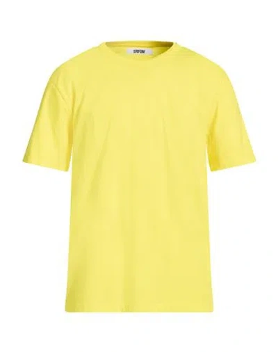Grifoni Man T-shirt Yellow Size M Cotton