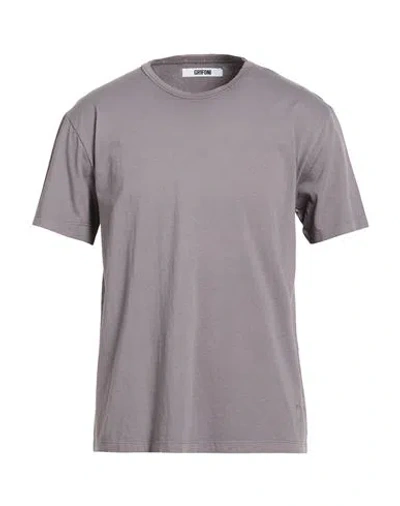 Grifoni Man T-shirt Grey Size L Cotton In Gray