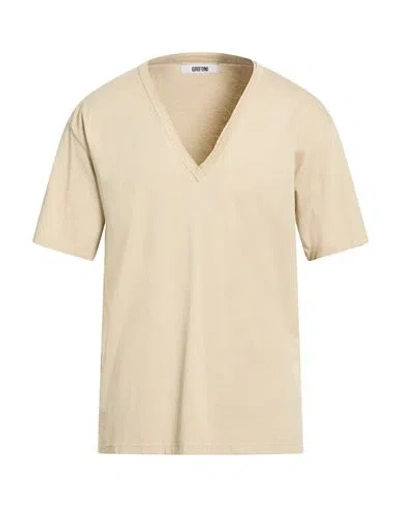 Grifoni Man T-shirt Khaki Size S Cotton In Neutral