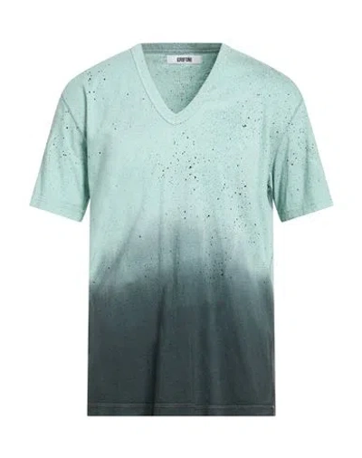 Grifoni Man T-shirt Light Green Size L Cotton