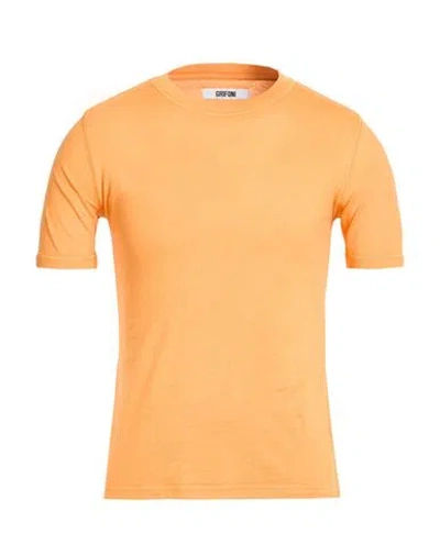Grifoni Man T-shirt Orange Size S Cotton In Green