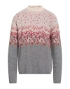 Grifoni Man Turtleneck Blush Size 44 Virgin Wool In Pink
