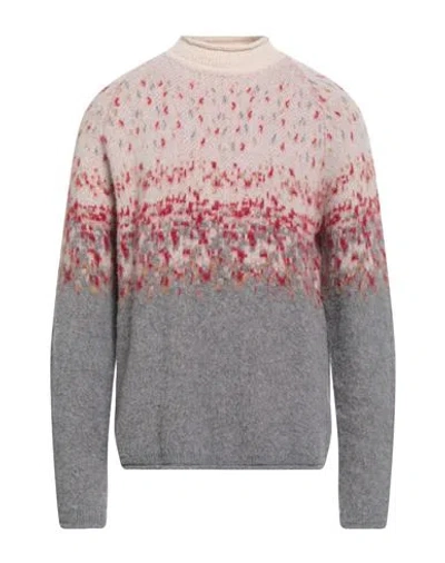 Grifoni Man Turtleneck Blush Size 44 Virgin Wool In Pink