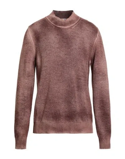 Grifoni Man Turtleneck Brown Size 44 Wool, Polyamide