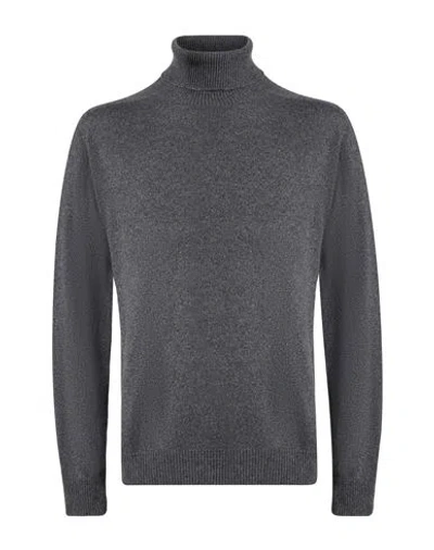 Grifoni Man Turtleneck Grey Size 38 Cashmere In Blue