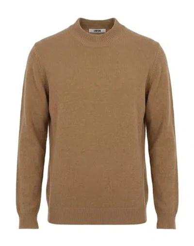 Grifoni Man Turtleneck Light Brown Size 34 Wool, Polyamide