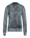 Grifoni Man Turtleneck Slate Blue Size 40 Wool, Polyamide