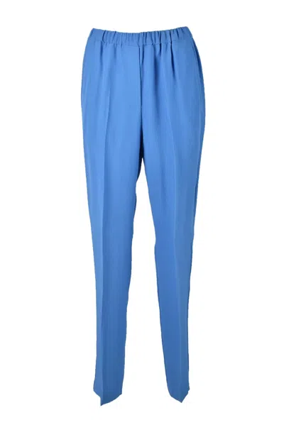 Grifoni Mauro  Acetate Viscose Trousers - Light Blue