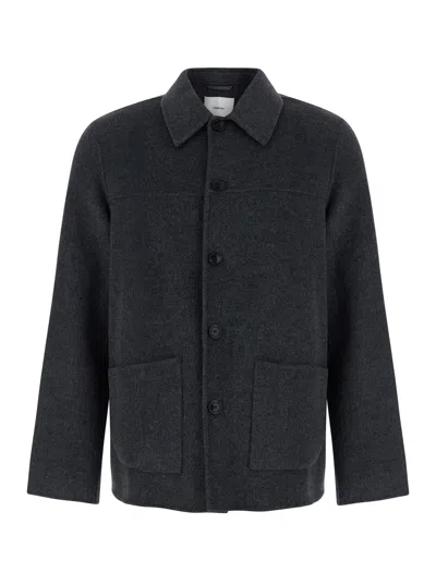 Grifoni Double Bluson Jacket In Gray