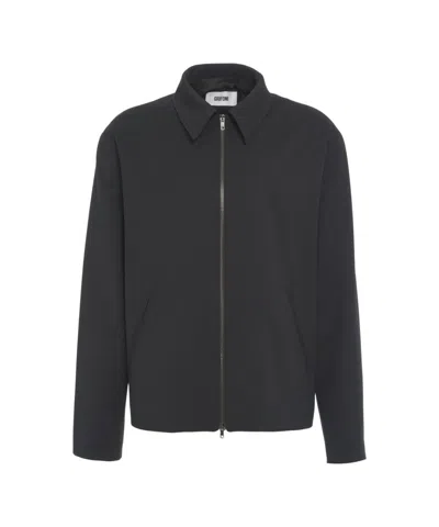 Grifoni Overshirt With Zip In Black