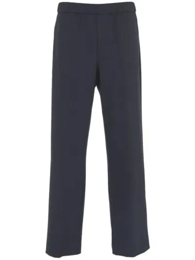 Grifoni Elastic-waist Trousers In Blue