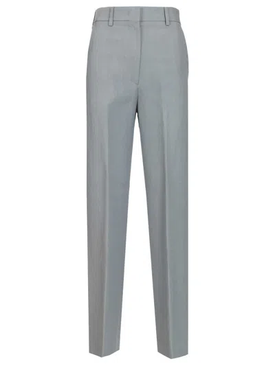Grifoni Pantalone Trousers Light Blue In Gray