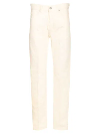 Grifoni Pantaloni 5 Tasche Trousers White In Neutral