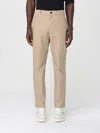 Grifoni Man Pants Beige Size 40 Cotton, Elastane