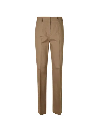 Grifoni Pressed-crease Tailored Trousers In Brown