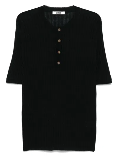 Grifoni Ribbed-knit T-shirt
