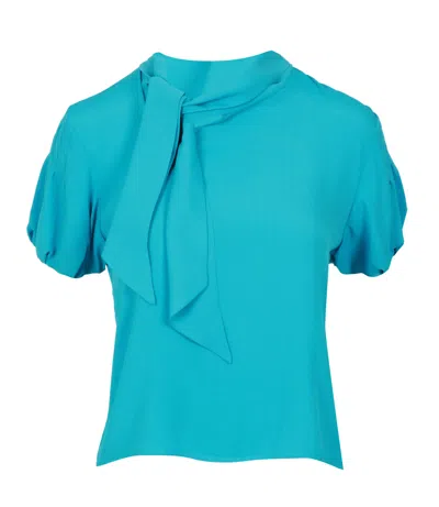 Grifoni Shirts Turquoise In Blue