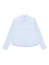 Grifoni Striped Shirt In Blue