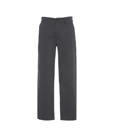 Grifoni Tailored Dark Grey Trousers With Straight Leg Cut In Gray