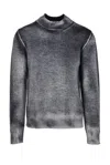 Grifoni Virgin Wool Pullover - Black In Gray