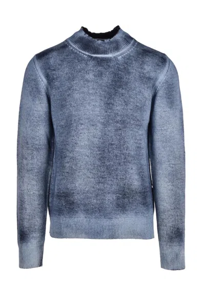 Grifoni Virgin Wool Pullover - Multicolor In Blue