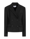 Shop Grifoni Woman Blazer Black Size 8 Polyester, Virgin Wool, Elastane