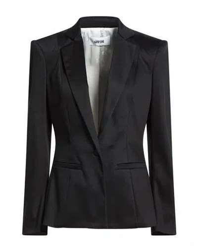 Grifoni Woman Blazer Black Size 6 Virgin Wool, Elastane
