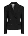 Grifoni Woman Blazer Black Size 8 Polyester, Virgin Wool, Elastane