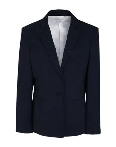 Grifoni Woman Blazer Midnight Blue Size 12 Virgin Wool, Elastane