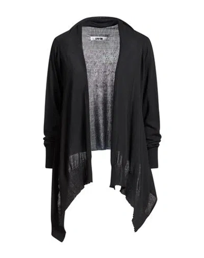Grifoni Woman Cardigan Black Size 4 Cotton, Silk
