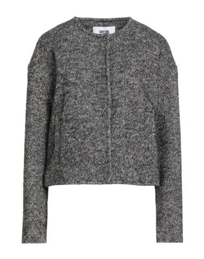 Grifoni Woman Coat Black Size 6 Wool, Polyester, Acrylic, Alpaca Wool, Polyamide