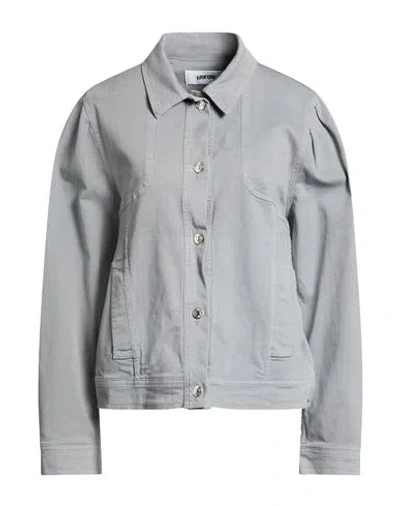 Grifoni Woman Jacket Light Grey Size 8 Cotton, Elastane In Gray
