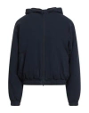Grifoni Woman Jacket Navy Size 6 Polyester, Cotton, Elastane In Blue