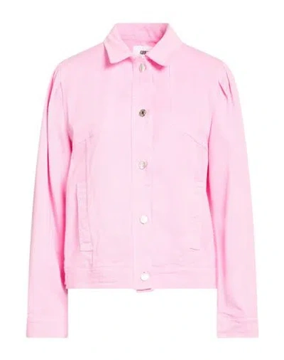 Grifoni Woman Jacket Pink Size 6 Cotton, Elastane